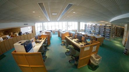 Morse Library, North OPAC public area computers