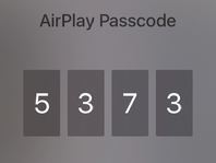 Example screenshot of AirPlay Passcode on Apple TV