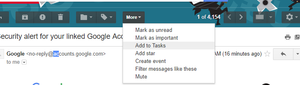Screenshot of How to Add Email to Tasks