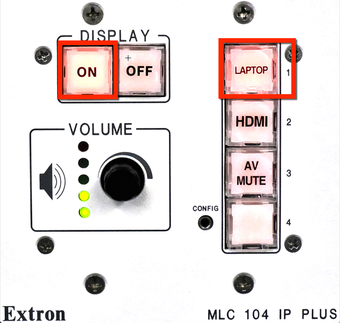 Stage Left AV Control Panel, VGA source
