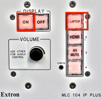 Stage Right AV Control Panel, VGA source