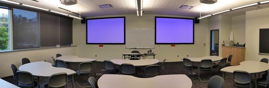 Panorama photo of SC 116 classroom